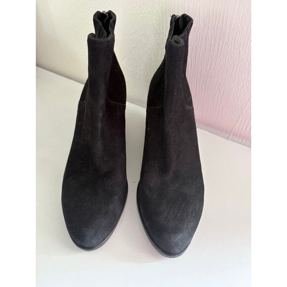 Eileen Fischer Peer Women's Ankle Boots Booties Size 5.5 Black Suede - Picture 3 of 7